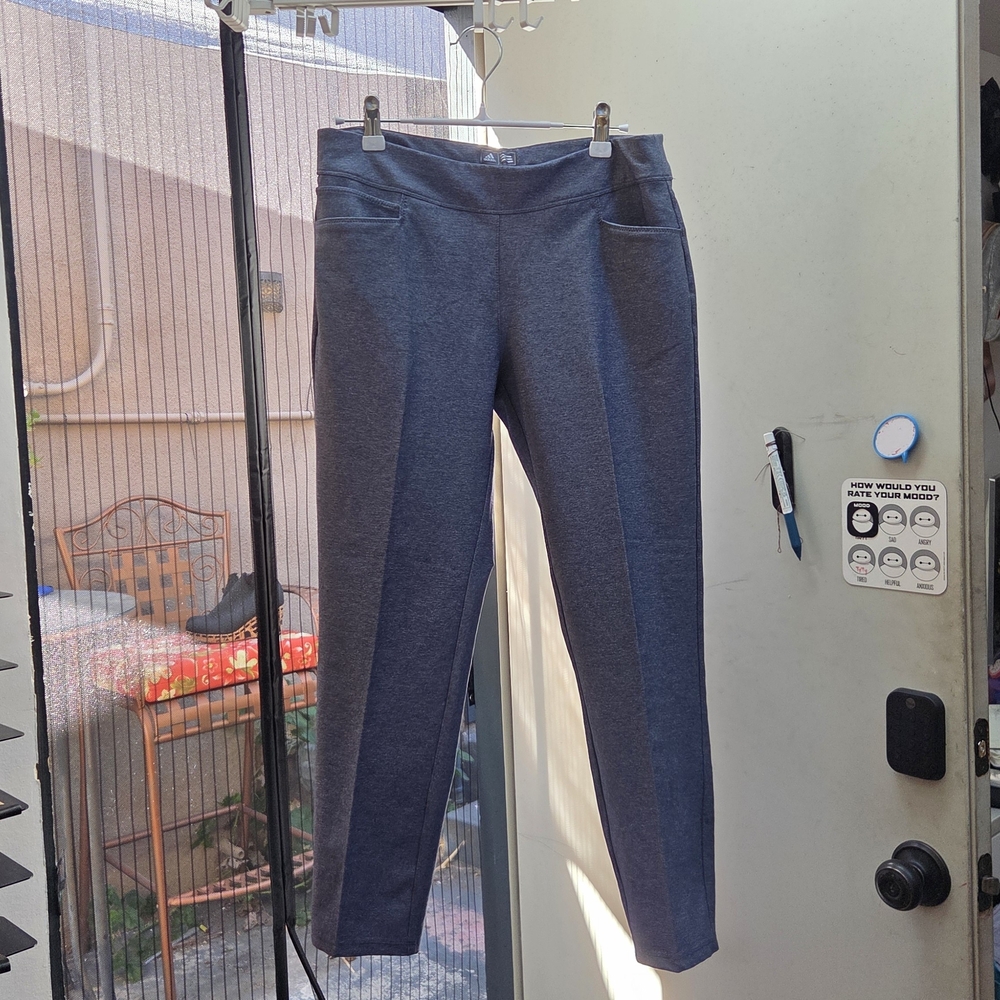 Adidas Slim Golf Pants in Heather Blue (Small)